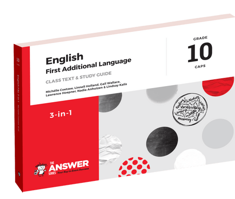 The Answer Series: Grade 10 English FAL 3-in-1 CAPS 3 Year License (e-book)
