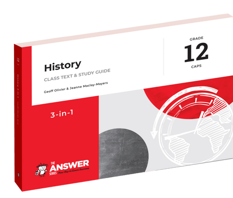 The Answer Series: Grade 12 History 3-in-1 CAPS - 3 Year License (e-book)