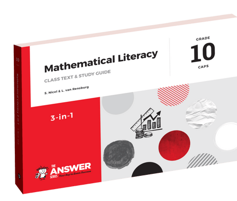 The Answer Series: Grade 10 Maths Literacy 3-in-1 CAPS - 3 Year License (e-book)