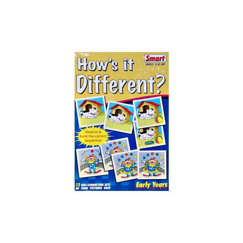 How's It Different? - Sequencing Game (12 Self Correcting Sets Of 4 Pictures Each)