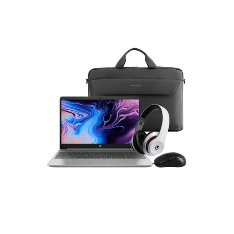 HP 250 (8GB/256SSD) All I Need Bundle includes Back Pack, headphone and mouse (wired)