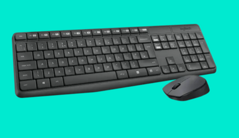 Logitech MK235 Wireless Keyboard and Mouse Combo - GREY 2.4GHZ