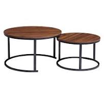 Everfurn Indus Nesting Coffee Table Mahogany 2 - Piece