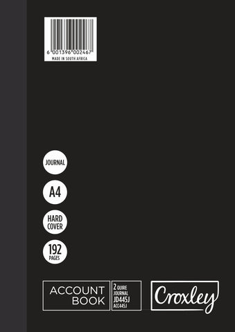 CROXLEccount Book A4 Quarter Bound 192 Page Pack of 5Y JD445 A