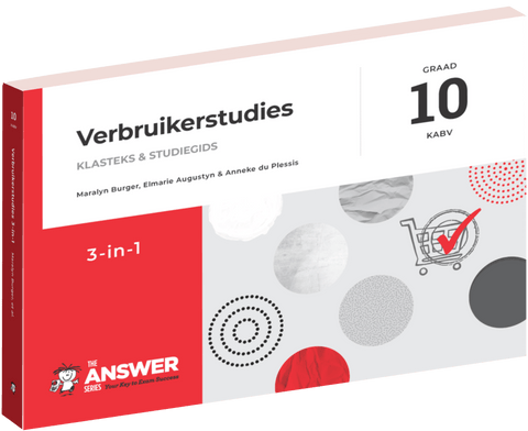 Graad 10 Verbruikerstudies 3-in-1 KABV 3 Year License (e-book)