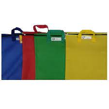 4KIDS NYLON LIBRARY BOOK BAG WITH HANDLE BLACK (Each)
