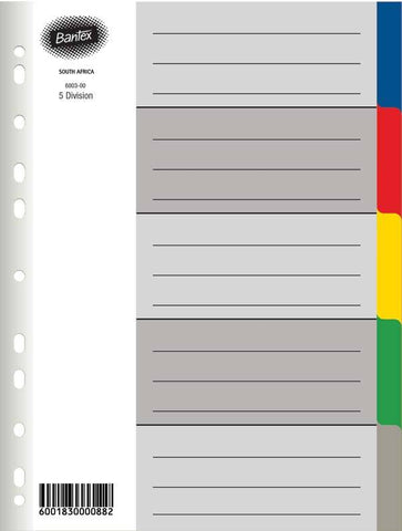 Bantex Dividers and Indexes
