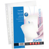 BANTEX Multi-Punched Filing Pockets