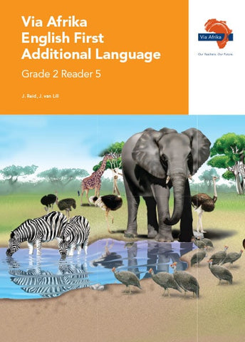 "Via Afrika English First Additional Language Grade 2 Reader 5 Stories: 1. People in my street 2. Down by the waterhole (Printed book.)"