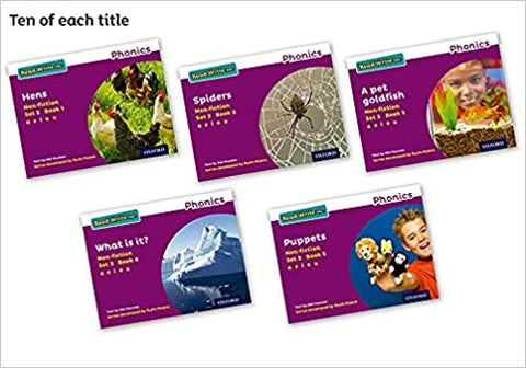Read Write Inc - Phonics Set 2 Purple Non-fiction Pack of 50 Paperback