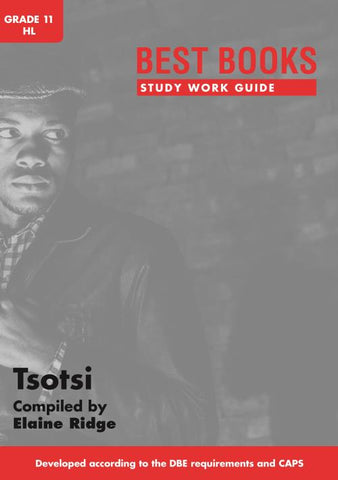 Study Work Guide: Tsotsi Grade 11 Home Language