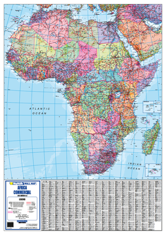 Africa Commercial Wall Map