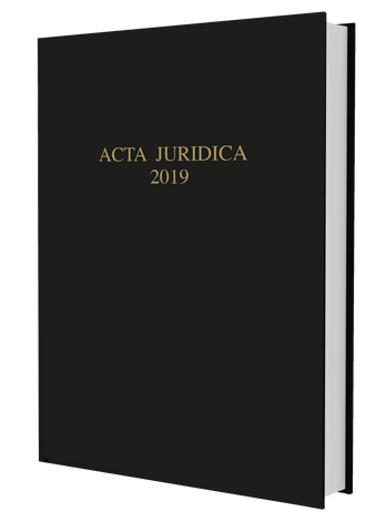 Acta Juridica 2019
