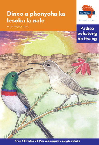 "Via Afrika Sesotho Home Language Intermediate Phase Graded Reader 5: Dineo a phonyoha ka lesoba la nale (Printed book.)"