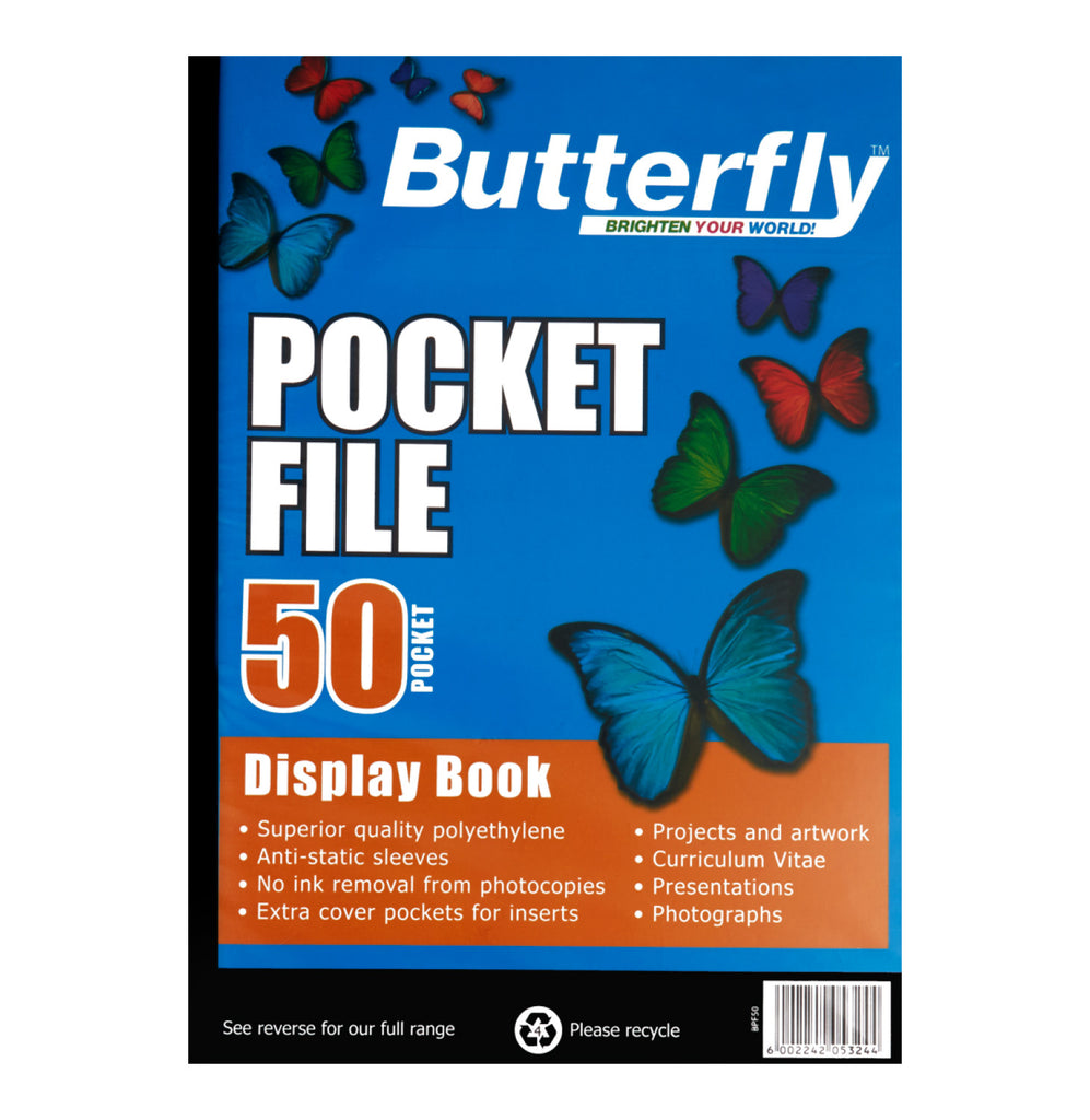 Butterfly Pocket File Elex Academic Bookstore