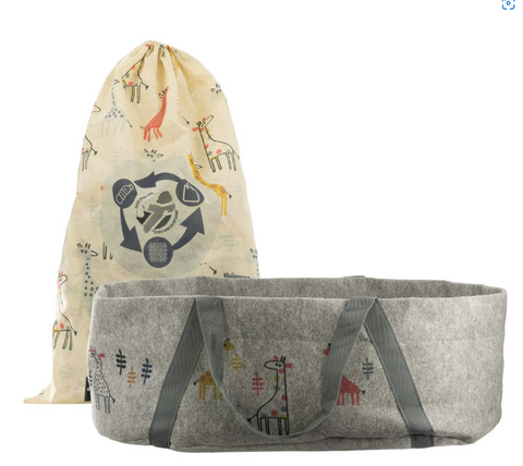 Totes Babe Giraffe Baby Carrier Grey