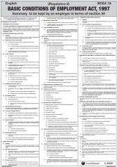 Basic Conditions of Employment Act Poster