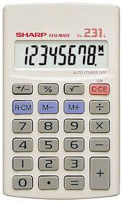 Sharp EL231 LB Pocket Calculator