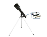 375 Power 50mm telescope - Aluminium Astronomical in Carry Case