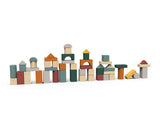 Zookabee - Wooden Blocks with Shape Sorter Lid (50 pieces)