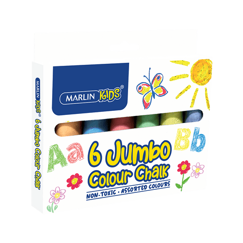 CHALK JUMBO 6'S COLOURED