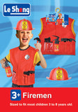 Fireman - Vest Role Play Costume With Helmet & Accessories