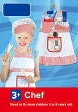Chef Apron & Hat Role Play Costume With Accessories