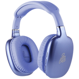 Pro Bass Retro Bluetooth Wireless Headphone with PU Case - Purple