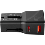 Volkano Globetrotter Series 25w Dual USB + Type-C Mini Travel Adaptor