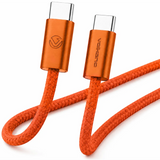Volkano Weave Series 60w USB C to USB C 1.2m-Orange