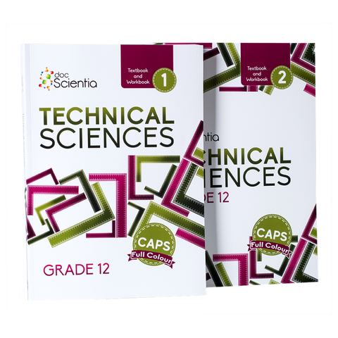 Bundle: Grade 12 Technical Sciences Text and Workbook 1 and 2 Full Colour
