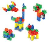 SUNTA - Building Blocks Round Edges & Stickers (62 Pieces)