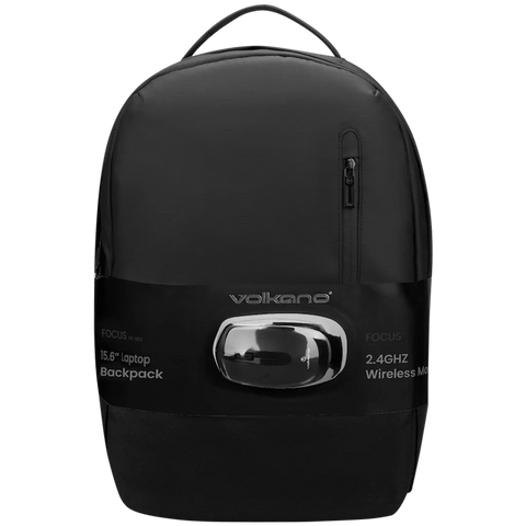 Volkano Focus Series 15.6 inch Laptop Backpack and Wireless Mouse