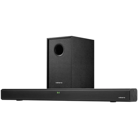 Volkano Cascade 50w Soundbar + Wired Subwoofer - Black
