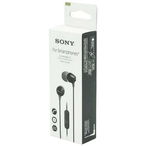 Sony MDR-EX15AP In-Ear Earphones with Mic - Black