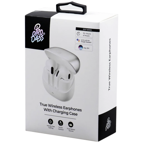 Pro Bass Zest Series TWS Earphones - Silver