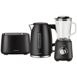 Elektra Kettle, Toaster and Blender Breakfast Set - Black