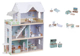 Zookabee - 3 Storey Wooden Doll House - Furnished