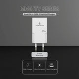 Volkano Mighty Series 20w Dual USB-A & USB-C GaN Wall Charger