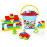 Polesie - Building Blocks Set with Car and Train (68 Pieces)