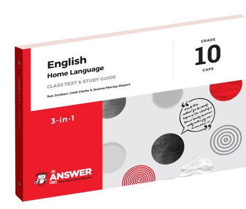 The Answer Series: Grade 10 English HL 3-in-1 CAPS 3 Year License (e-book)