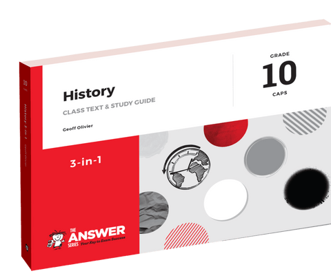 The Answer Series: Grade 10 History 3-in-1 CAPS 3 Year License (e-book)