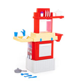 Polesie - Infinity Red Toy Kitchen Playset with Microwave