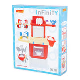 Polesie - Infinity Red Toy Kitchen Playset with Microwave