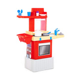 Polesie - Infinity Red Toy Kitchen Playset with Microwave