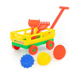 Polesie - Pull Along Wagon for Beach Sand and Water Play (6 Piece)