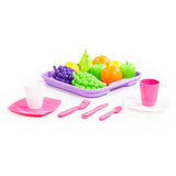 Polesie - Pretend Food Playset on tray 21 Piece