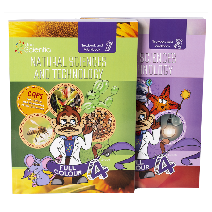 Bundle: Grade 4 Natural Sciences and Technology Book 1 and 2 Full Colo ...