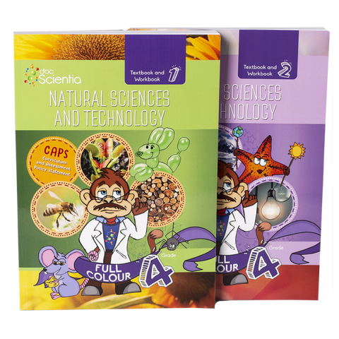 Bundle: Grade 4 Natural Sciences and Technology Book 1 and 2 Full Colour