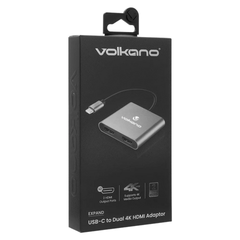 Volkano Expand Series USB-C to Dual 4K HDMI Adaptor